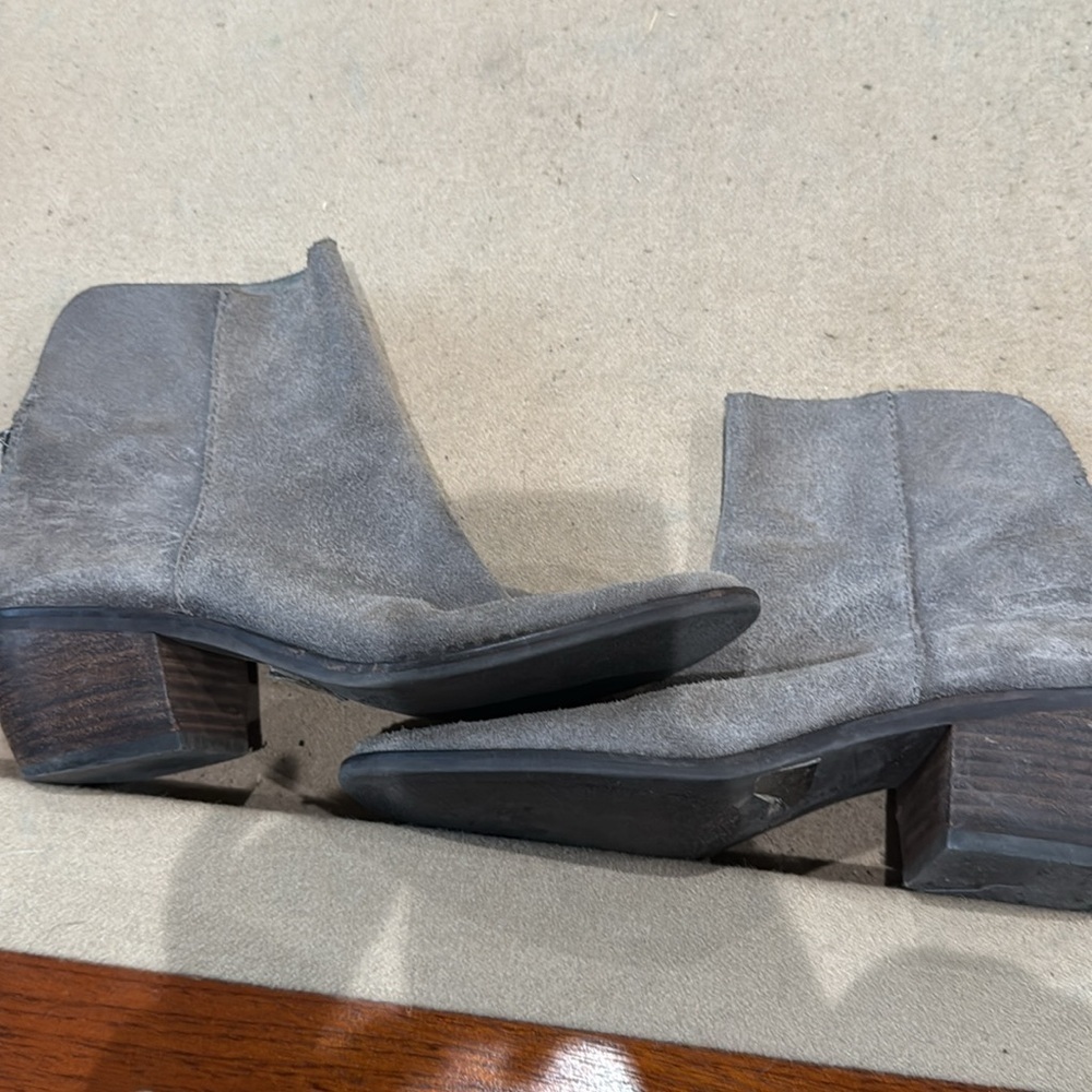 Lucky Brand Gray Suede Ankle Boots - Picture 3 of 5